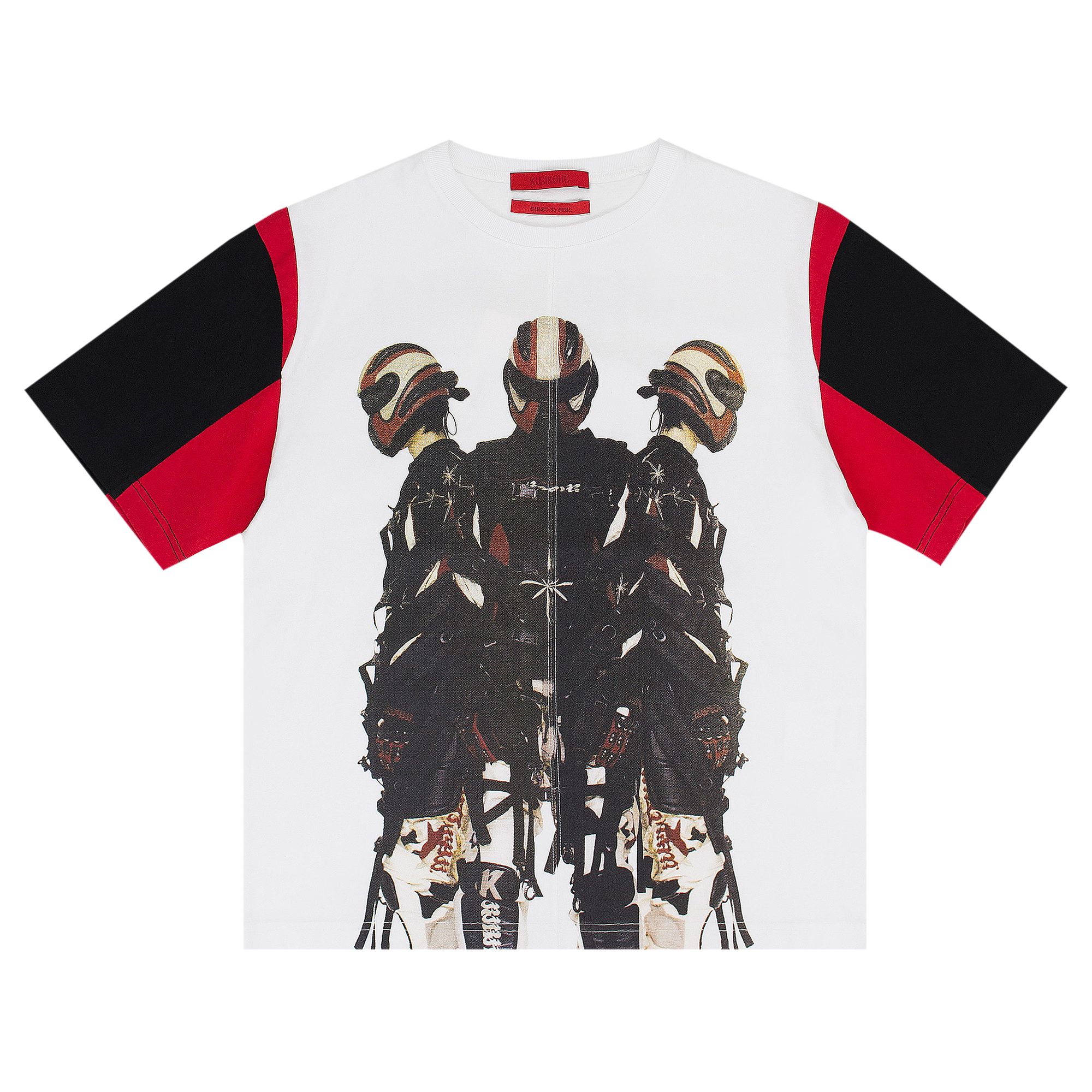 Pre-owned Kusikohc Moto Print T-shirt 'white' | Men's Size S