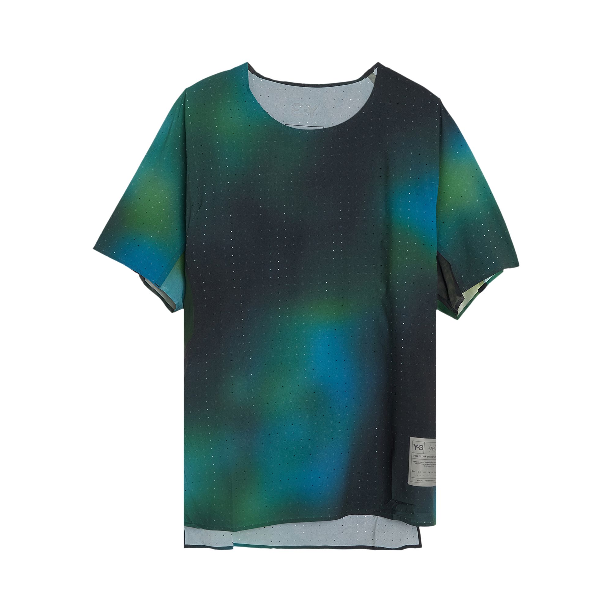 Pre-owned Y-3 All Over Print Run Short-sleeve T-shirt 'multicolor' | Multi-color | Men's Size Xl