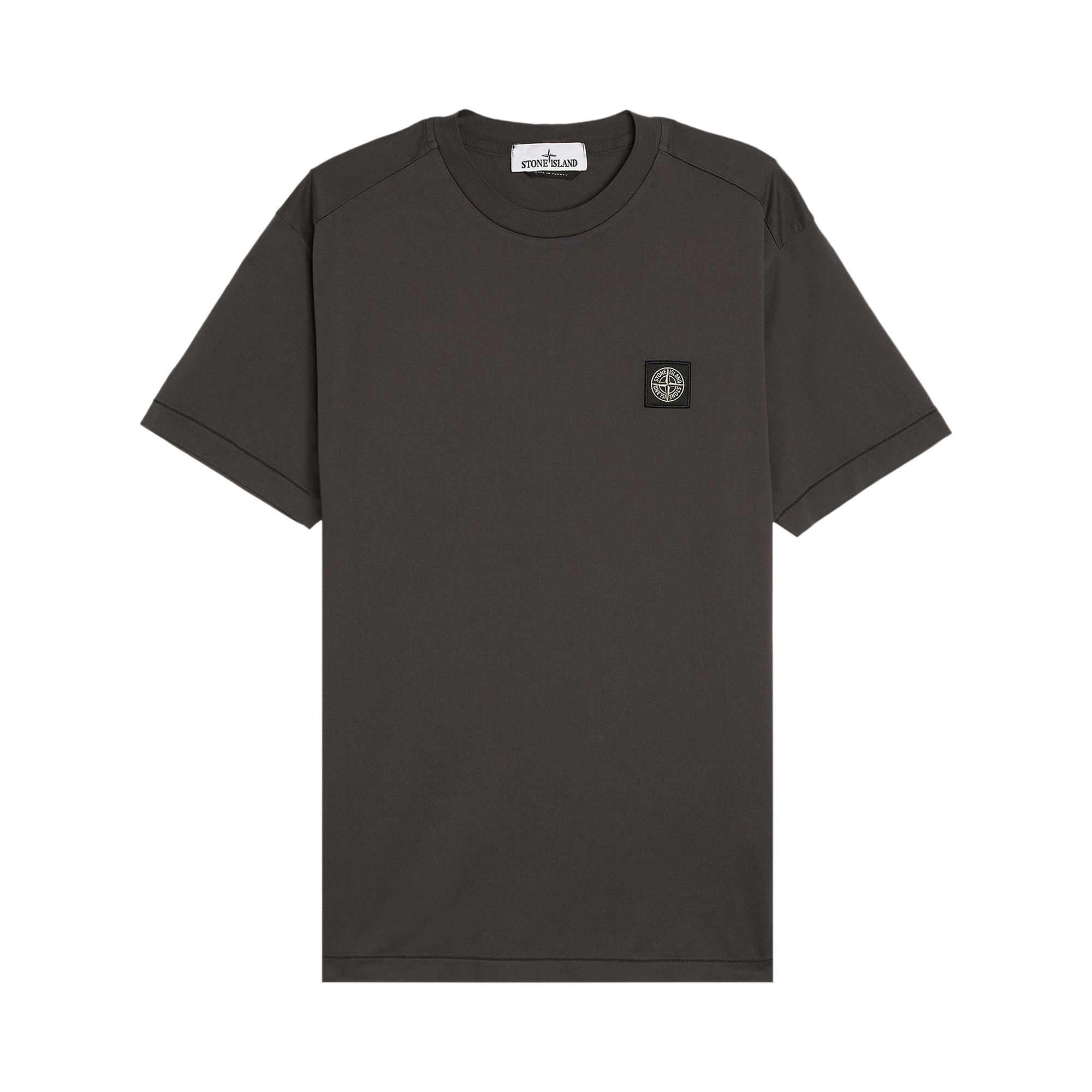 Pre-owned Stone Island Compass Patch Logo T-shirt 'charcoal' | Grey | Men's Size M
