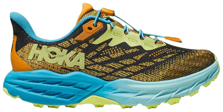 HOKA Speedgoat 5 Kids Solar Flare Diva Blue