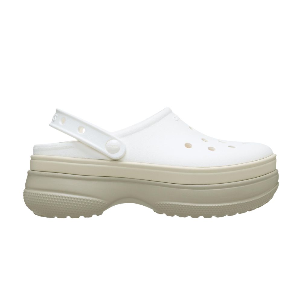 Pre-owned Crocs Classic Stacked Clog 'chalk' | White | Men's Size 3