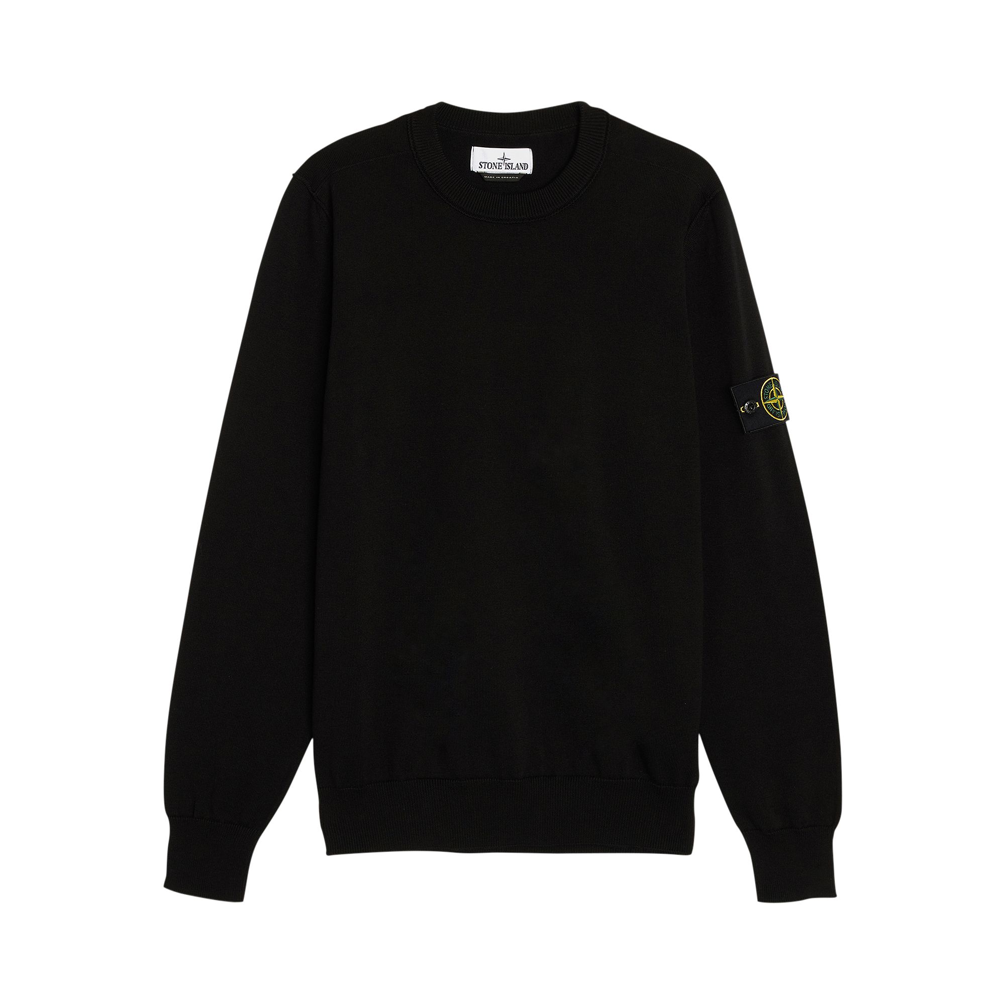 Pre-owned Stone Island Stocking Stitch Sweatshirt 'black' | Men's Size L