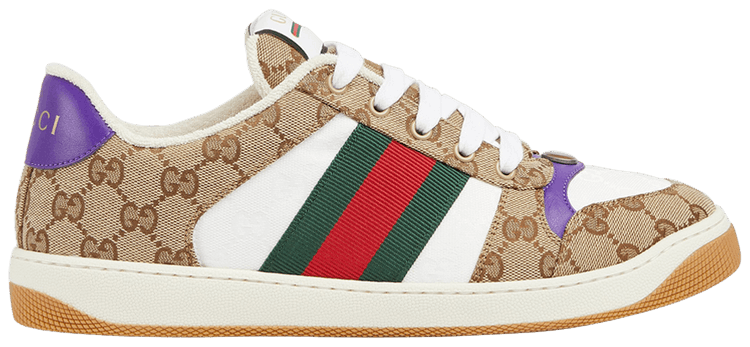 スニーカー GUCCI Men Sneakers 812638 FAD3U9752 Beige Buy Gucci Screener Sneaker 'Beige Purple' - 812638 FAD3U