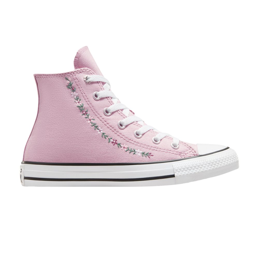 Pre-owned Converse Chuck Taylor All Star High Gs 'embroidered Feline Florals' | Pink | Kid's Size 6