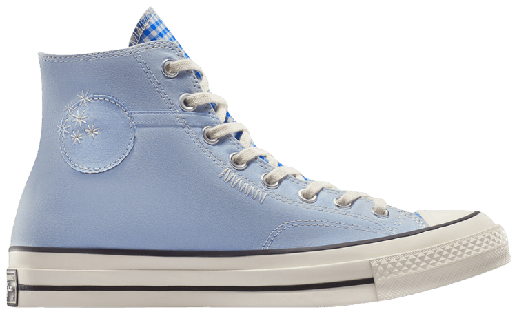 Converse Chuck 70 High Upcycled   Chambray  Gingham
