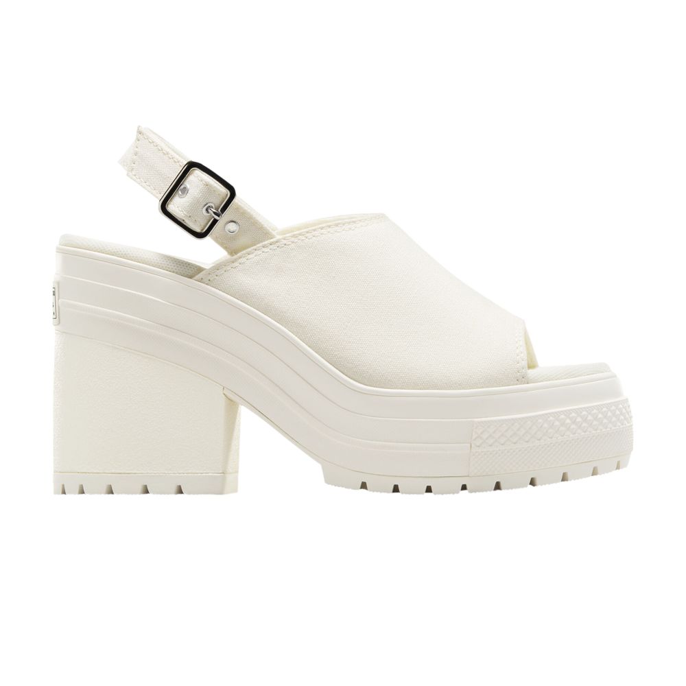 Pre-owned Converse Wmns Chuck 70 De Luxe Heel Platform Sandal 'egret' | Cream | Women's Size 7.5