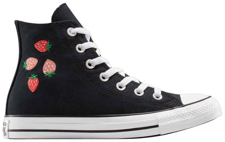 Converse Wmns Chuck Taylor All Star High Embroidered Strawberries