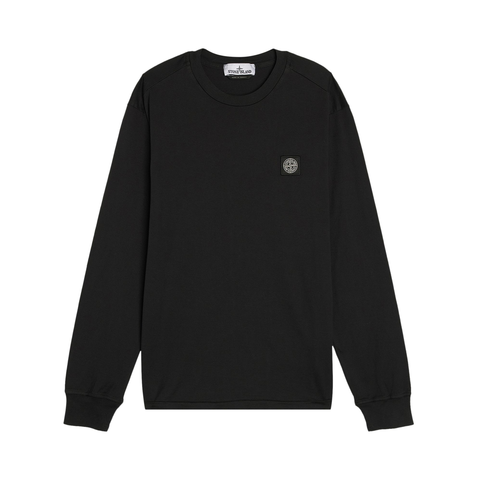 Pre-owned Stone Island Compass Patch Logo Long-sleeve T-shirt 'black' | Men's Size M