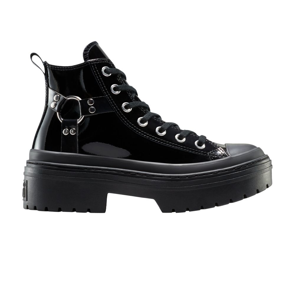 Pre-owned Converse Wmns Chuck Taylor All Star Lugged Heel Platform High 'black Patent' | Women's Size 5.5