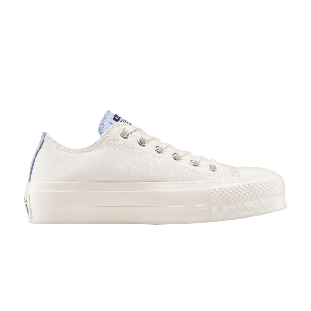 Pre-owned Converse Wmns Chuck Taylor All Star Lift Platform Low 'color Pop - Egret Blue Supermoon' | Cream | W