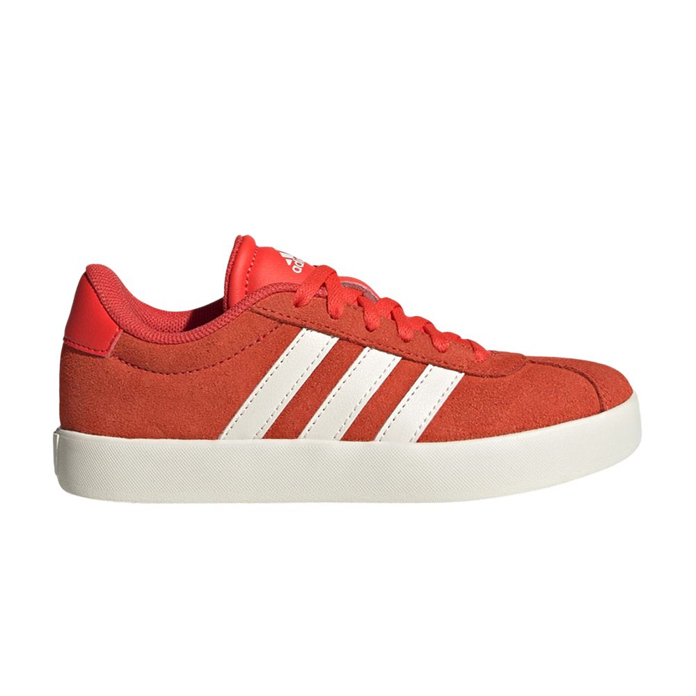 Pre-owned Adidas Originals Adidas Vl Court 3.0 K 'bright Red Off White' | Kid's Size 3