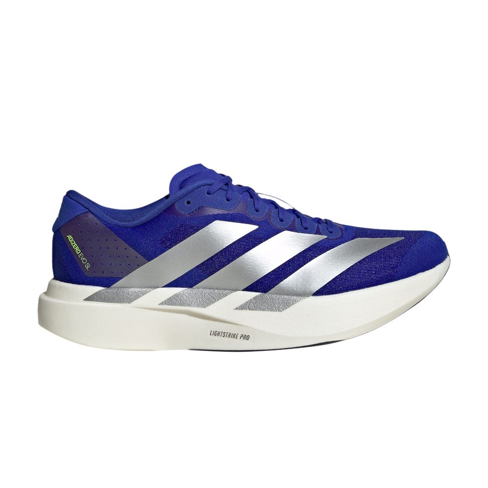 adidas Adizero Evo SL 'Lucid Blue Silver Metallic' | Men's Size 12 - JR3417