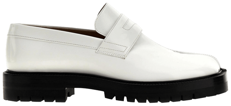 Maison Margiela Tabi County Loafer White Black