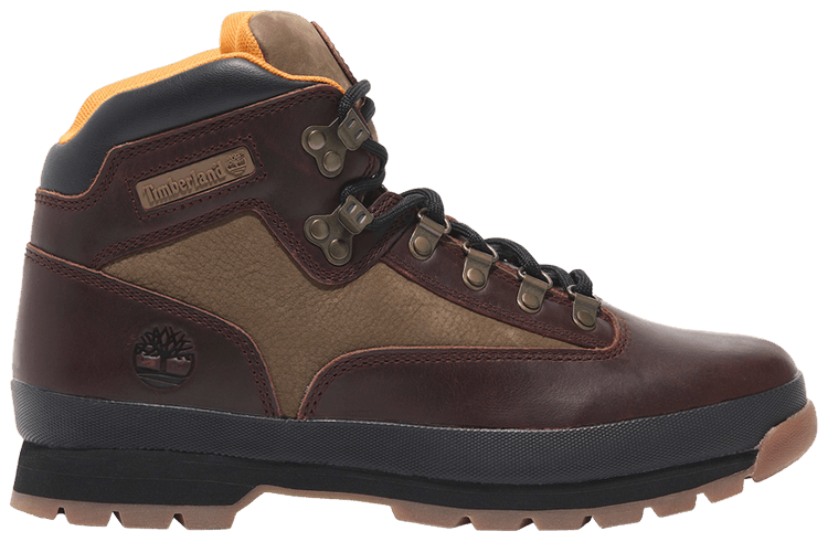 Timberland Euro Hiker Lace Up Mid Boot Root Beer