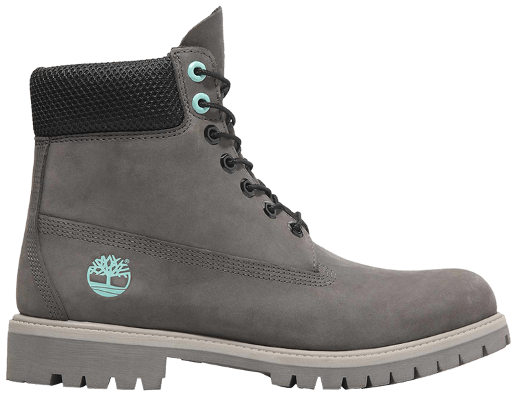 Timberland 6 Inch Lace Up Premium Waterproof Boot Grey Aqua