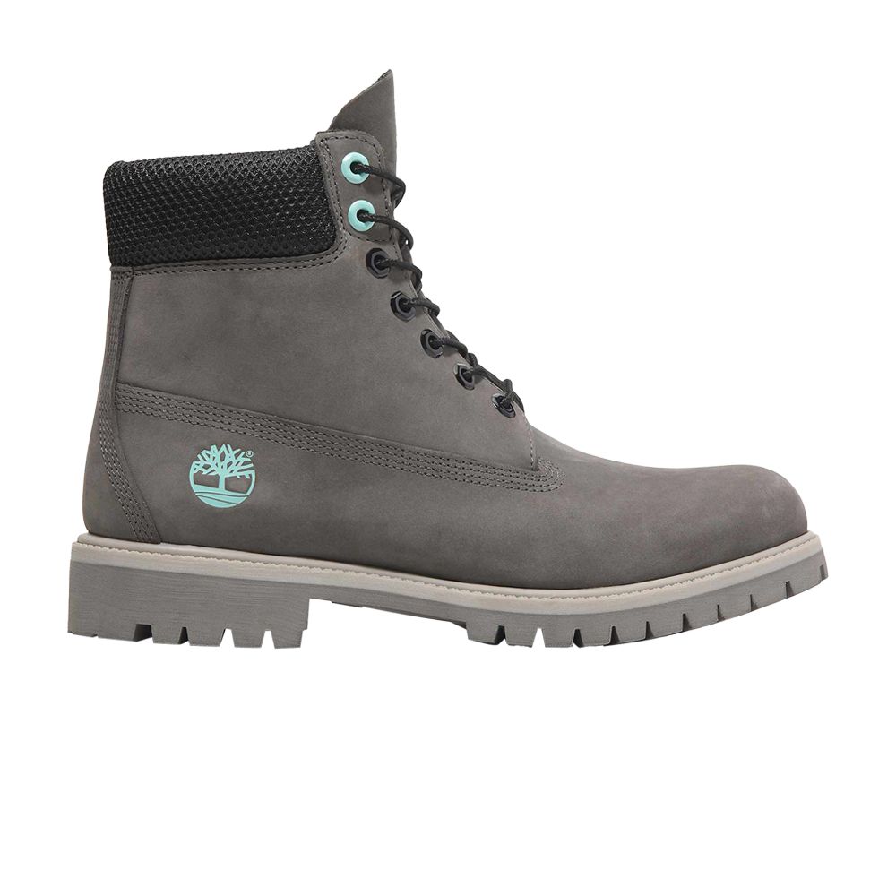 Pre-owned Timberland 6 Inch Lace Up Premium Waterproof Boot 'grey Aqua' | Men's Size 11