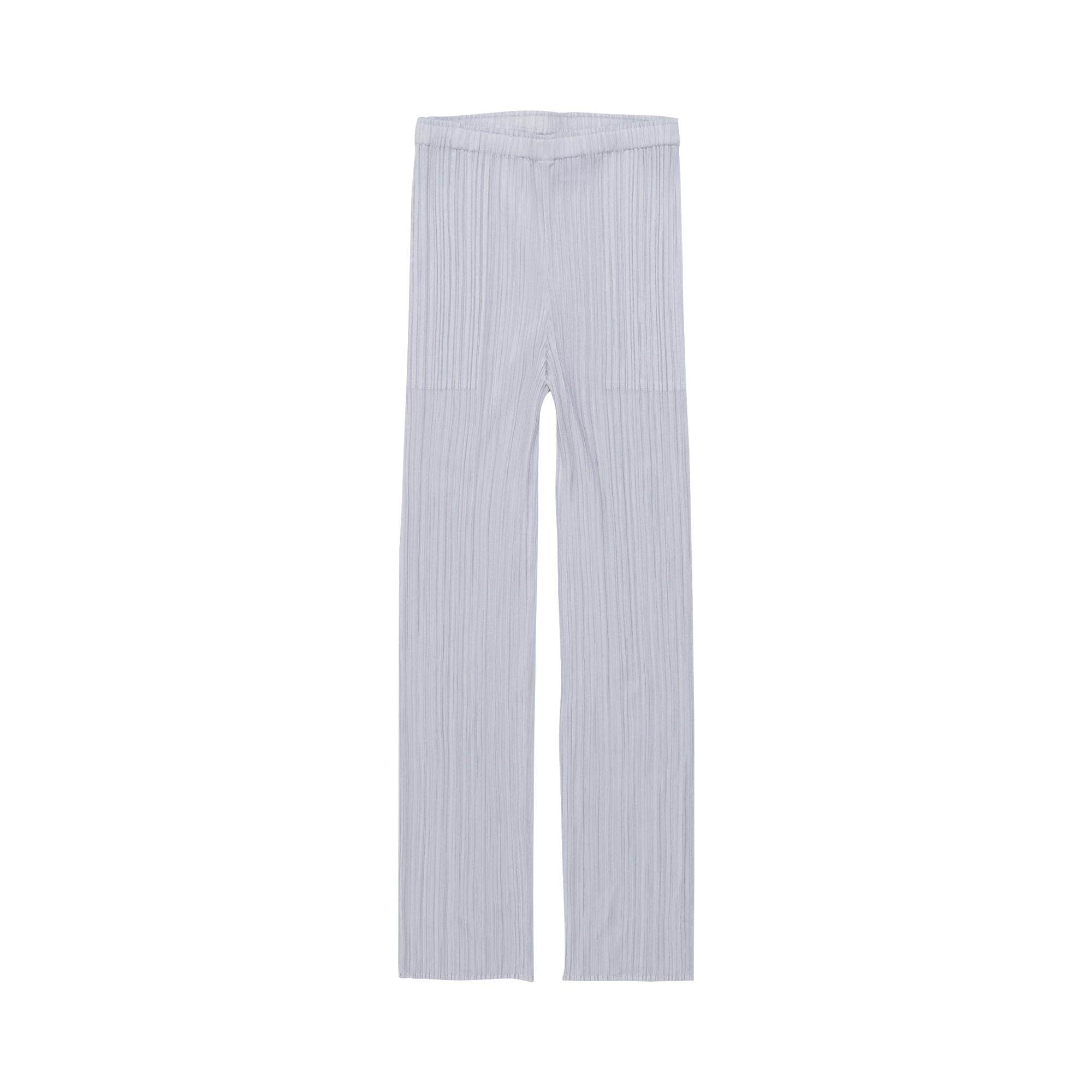Pre-owned Issey Miyake Pleats Please  Basics Pants 'light Grey' | Women's Size 2