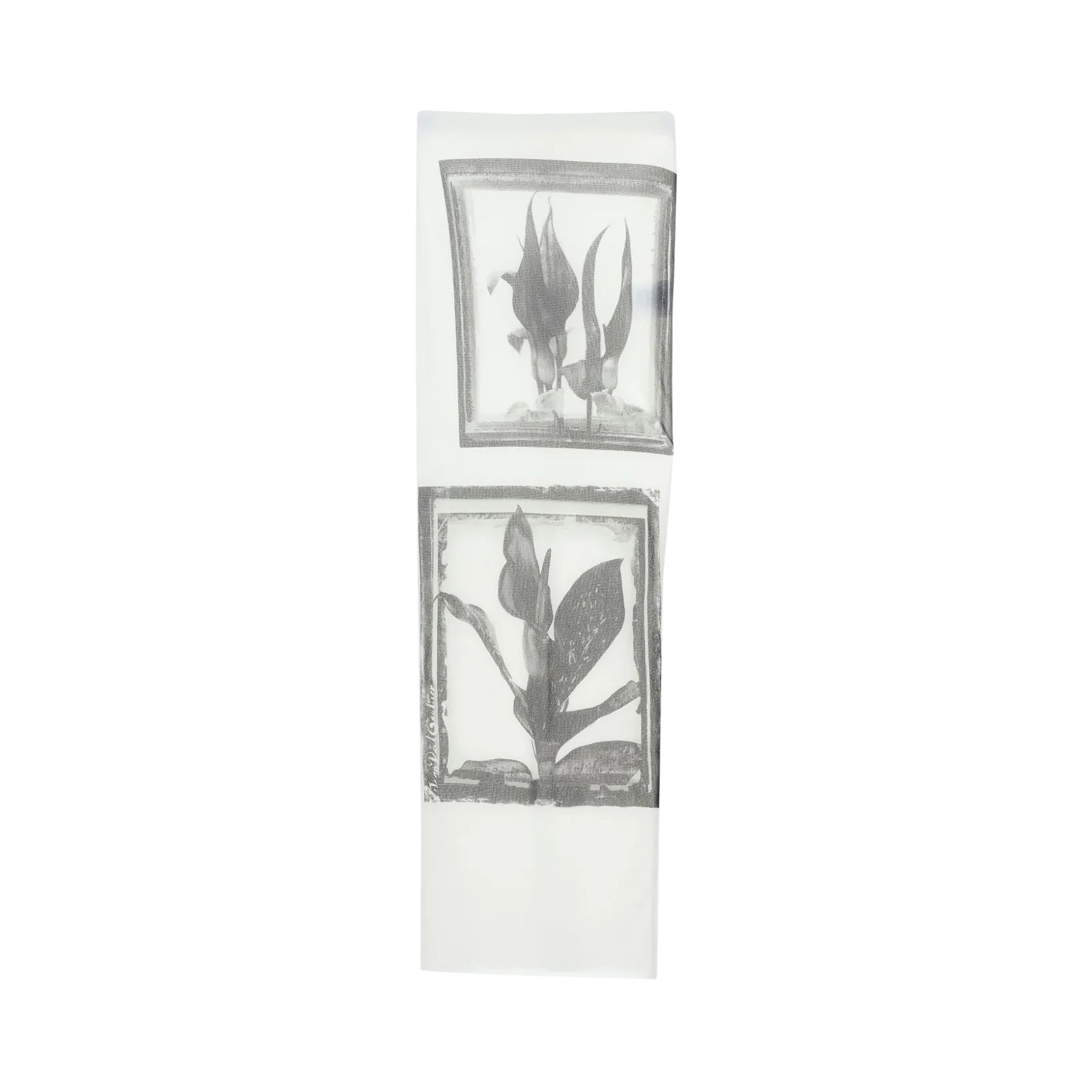 Pre-owned Jean Paul Gaultier Printed Flowers Sheer Front Long Skirt 'white/grey/black' | Women's Size S