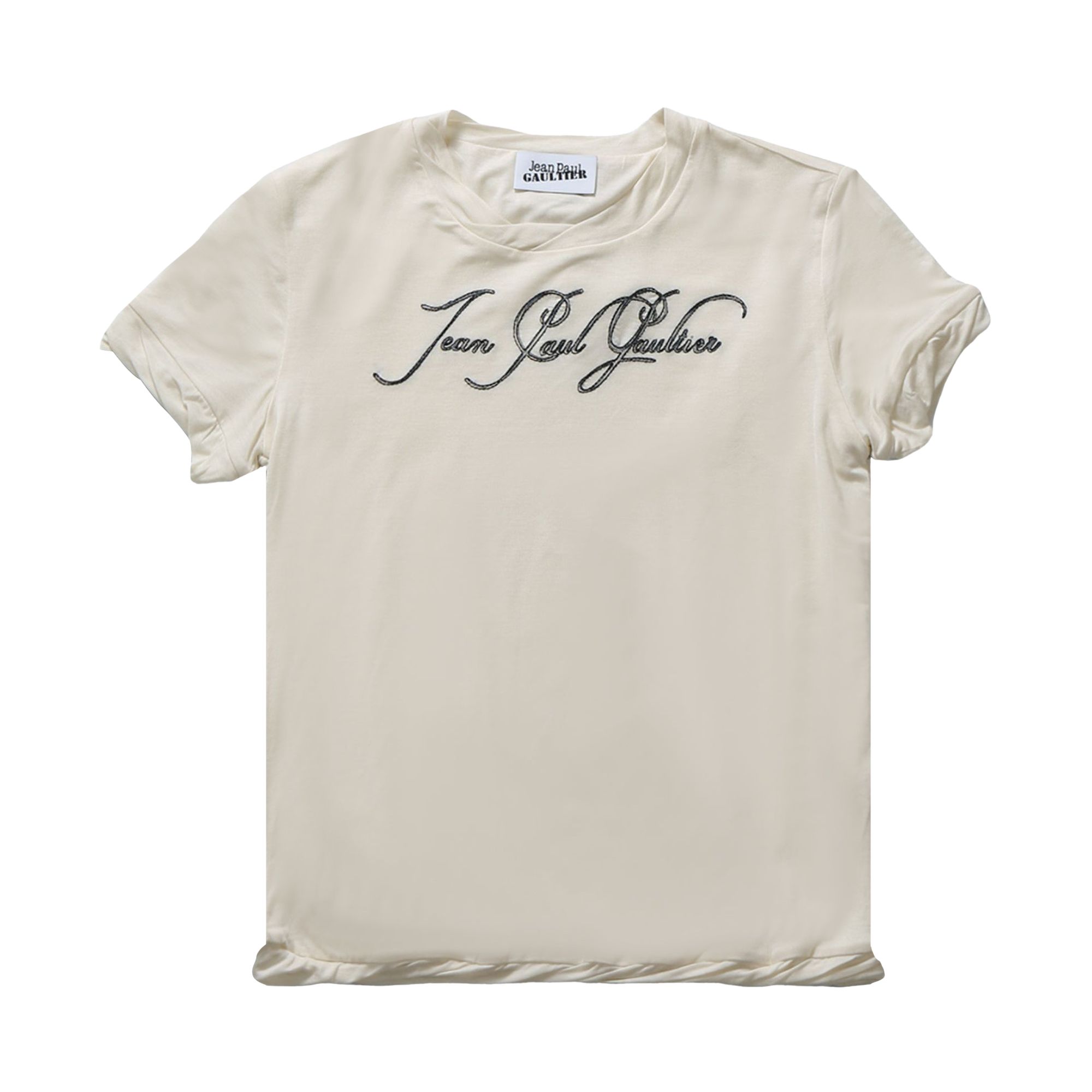 Pre-owned Jean Paul Gaultier Tattoo T-shirt 'ecru' | Tan | Women's Size Xs In Brown
