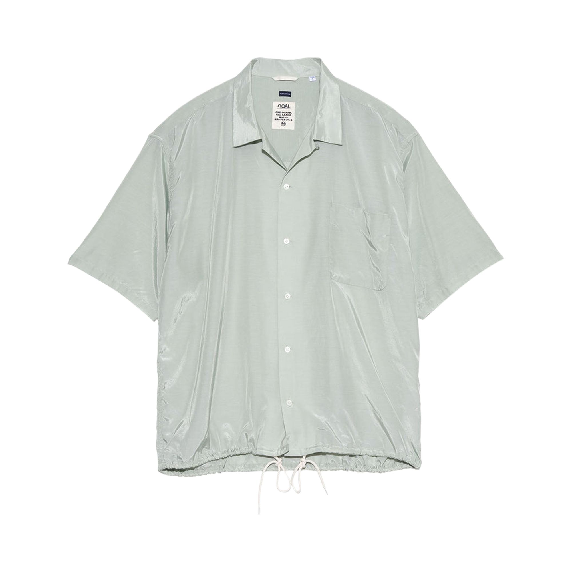 Pre-owned Nanamica Open Collar Short-sleeve Shirt 'coral Green' | Men's Size L
