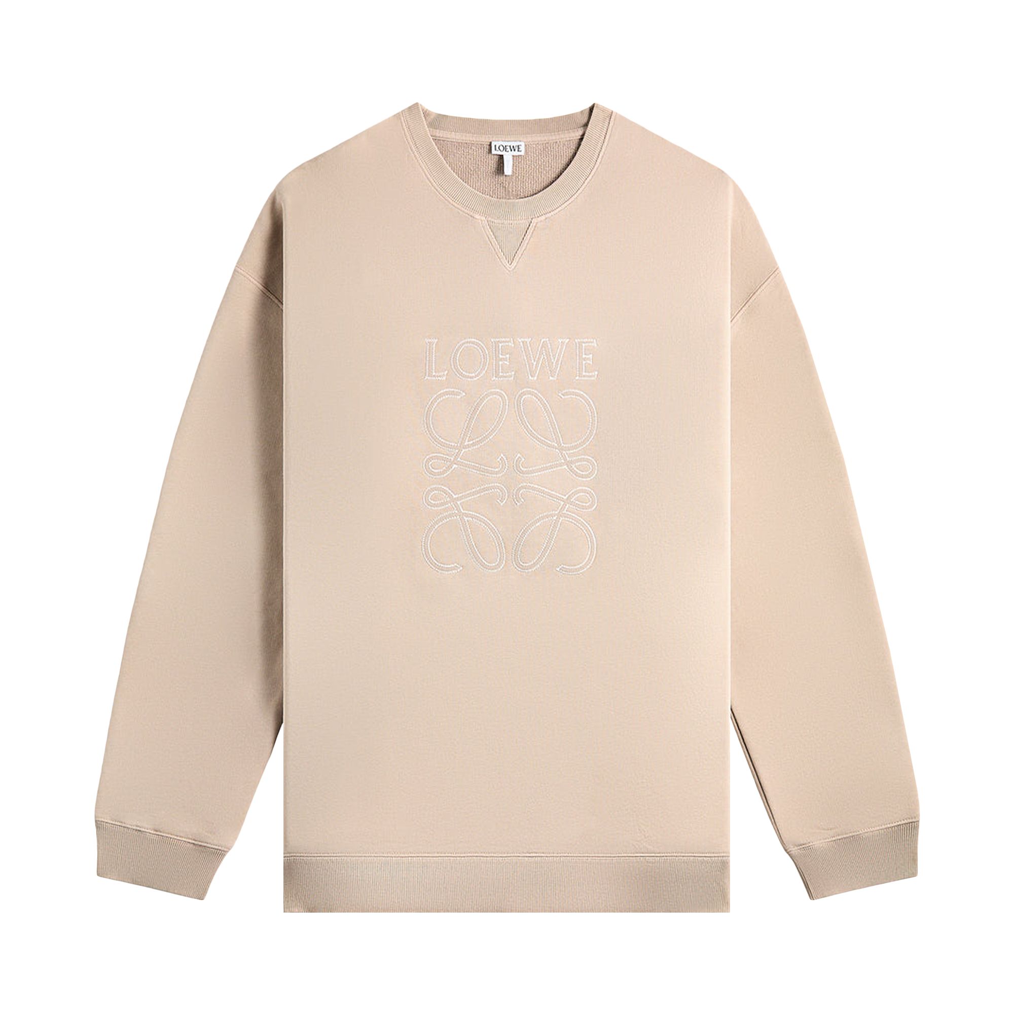 Pre-owned Loewe Relaxed Fit Sweatshirt 'dark Beige' | Tan | Men's Size S
