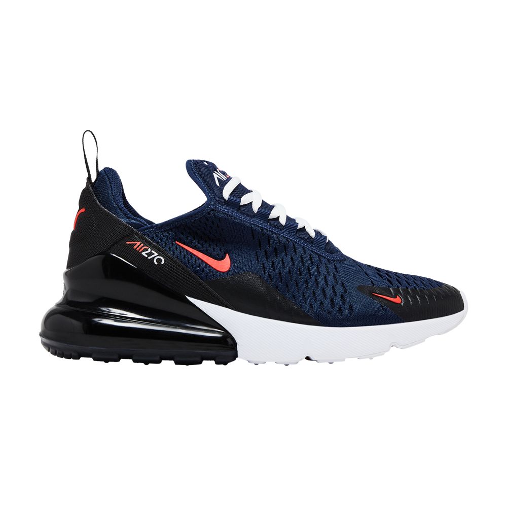 Pre-owned Nike Air Max 270 Gs 'midnight Navy Picante Red' | Blue | Kid's Size 6