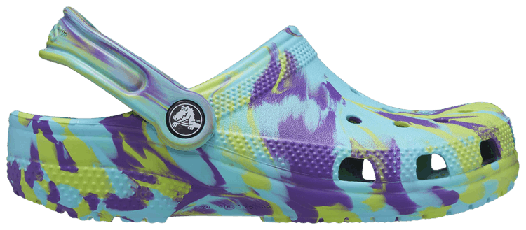 Crocs Classic Clog Kids Marbled   Neptune Purple