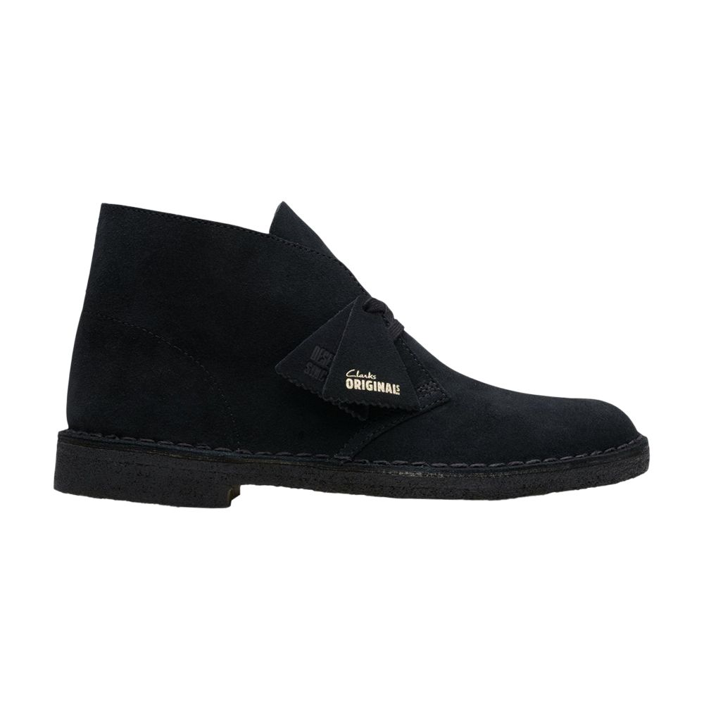 Pre-owned Clarks Desert Boot 'black Suede' | Men's Size 9