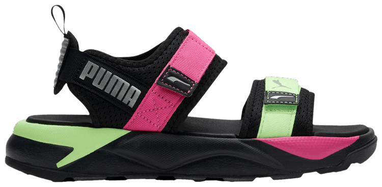Puma Wmns RS Sandal Glow in the Dark   Black Pink Lime