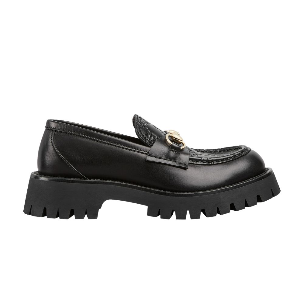 Pre-owned Gucci Wmns Horsebit Lug Sole Loafer 'black' | Women's Size 7