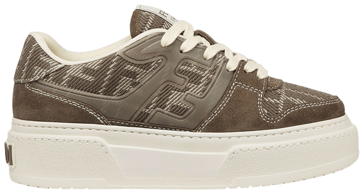 スニーカー FENDI Woman Sneakers Dove Grey 8E8572ASAY F1RUN Buy Fendi Wmns Match Platform 'FF Motif - Taupe' - 8E8572