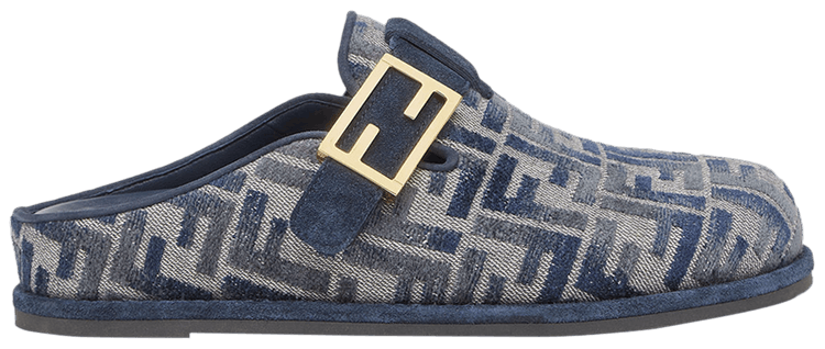 【FENDI】FEEL SABOTS◆8R8448AKZP Buy Fendi Wmns Feel Sabot 'FF Baguette - Blue Denim