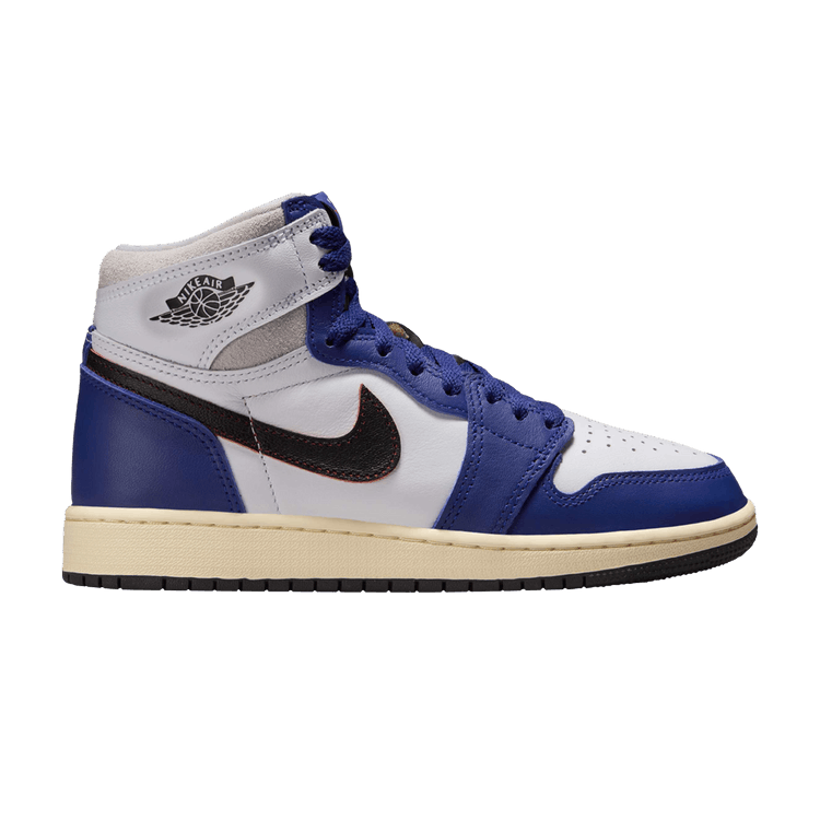 Air Jordan 1 White/Black/Neutral Grey/Deep Royal Blue/Muslin