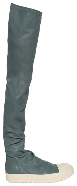 Rick Owens Wmns Hollywood Knee High Stocking Sneaks Mouthwash Milk