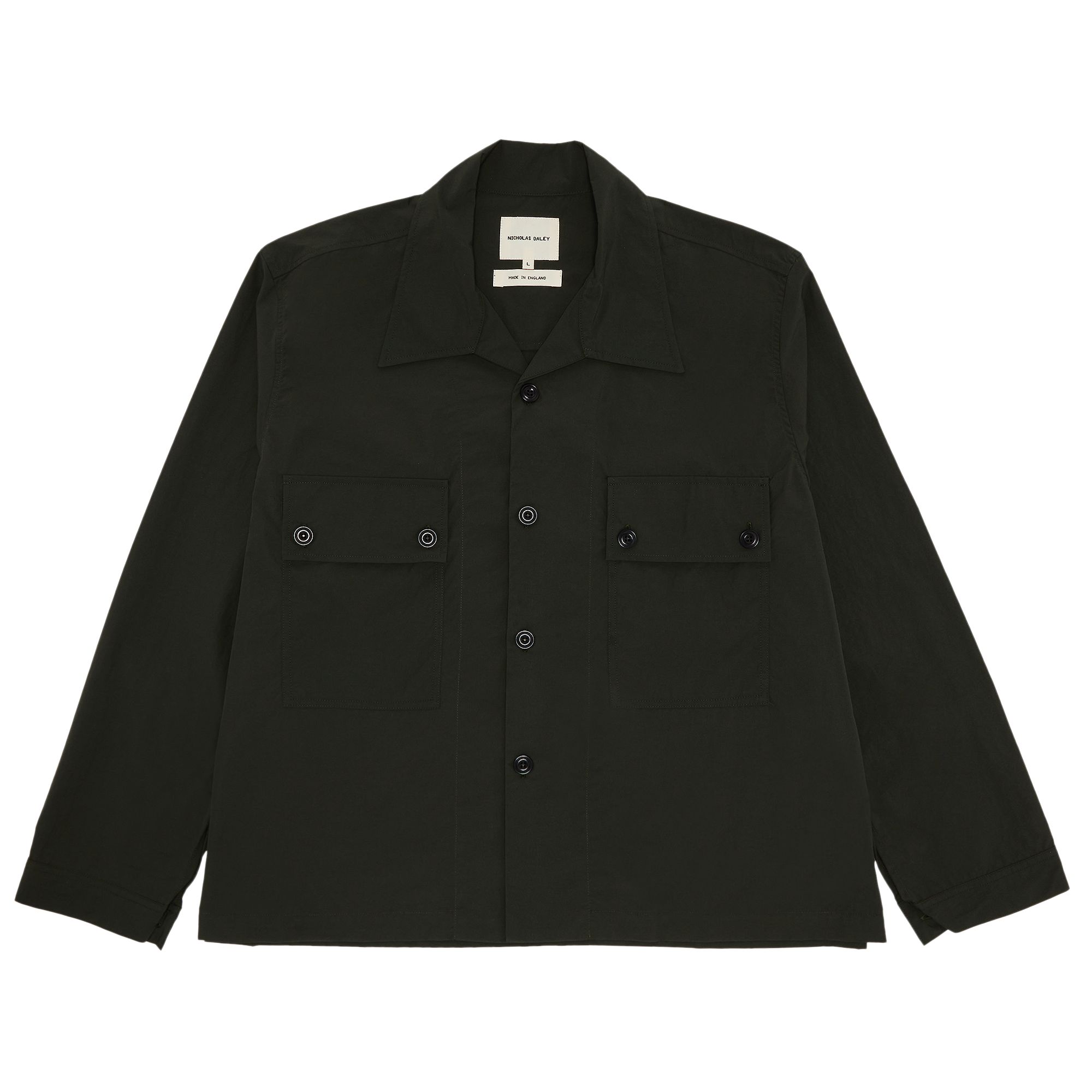 Pre-owned Nicholas Daley Field Shirt 'green' | Men's Size L