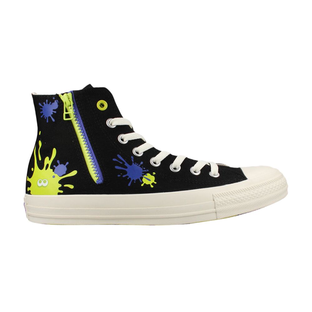 Converse Splatoon 3 x Chuck Taylor All Star Zip High 'Ink Splatter' | Black | Men's Size 9 - 1SE173