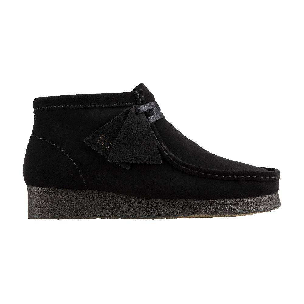 Pre-owned Clarks Wmns Wallabee Boot 'black Suede' | Women's Size 8