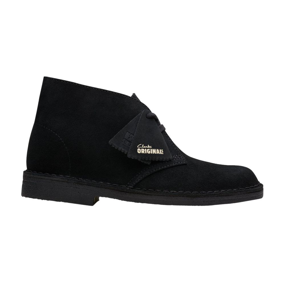 Pre-owned Clarks Wmns Desert Boot 'black Suede' | Women's Size 8