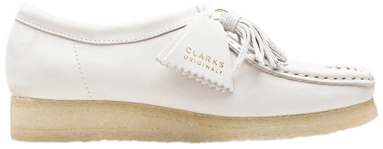 Clarks Wmns Wallabee White Nubuck