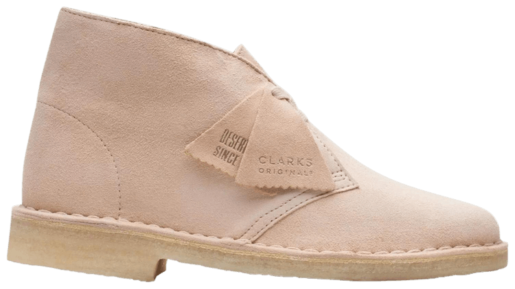 Clarks Wmns Desert Boot Natural Beige Suede