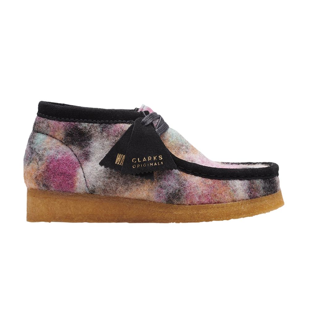 Pre-owned Clarks Wallabee Boot 'black Wool Combination' | Multi-color | Men's Size 6