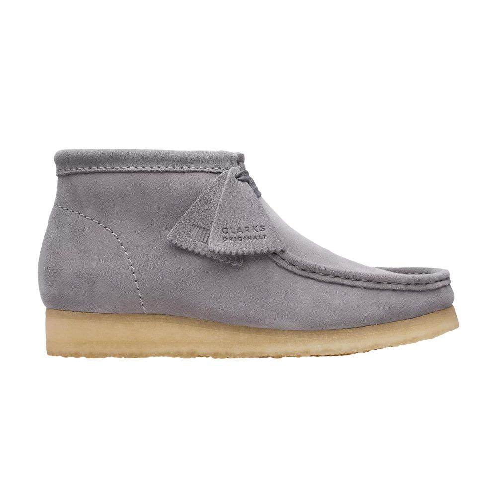 Pre-owned Clarks Wallabee Boot 'grey Suede' | Men's Size 7