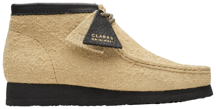 Clarks Wallabee Boot Maple Black Hairy Suede