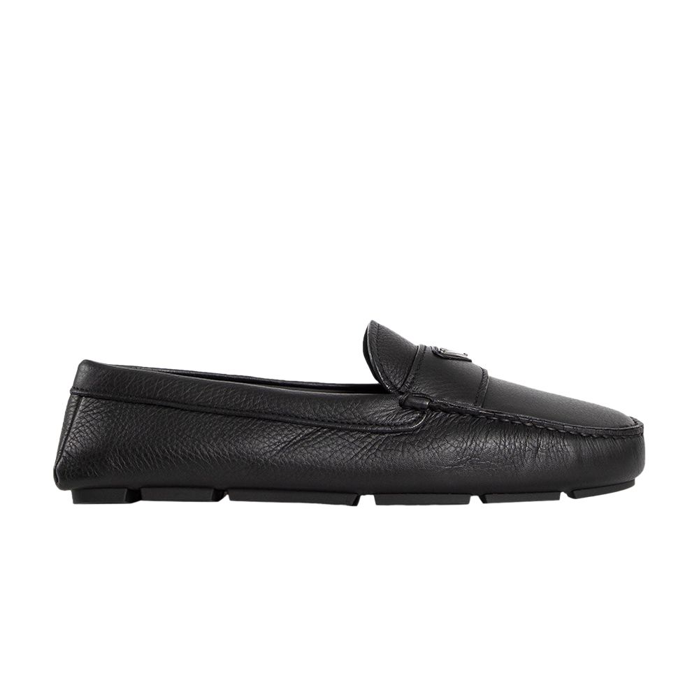 Prada Leather Driver Loafer 'Black' | Men's Size 9 - 2DD180-ATG-F0002