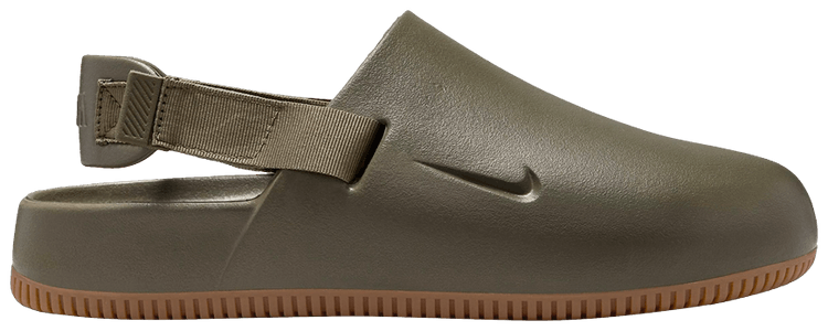 靴 Nike Calm Men's Mule 28 Medium Olive Gum Nike Calm Mule Medium Olive Gum – Puffer Reds