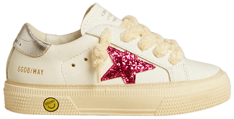 Golden Goose May Kids Fuchsia Glitter Star