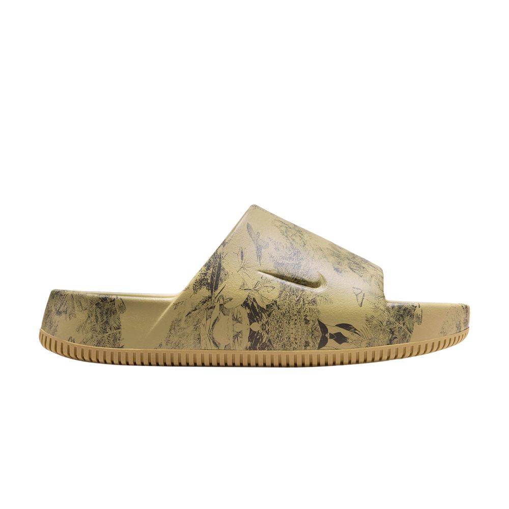 Pre-owned Nike Calm Slide 'printed - Wildlife' | Tan | Men's Size 10