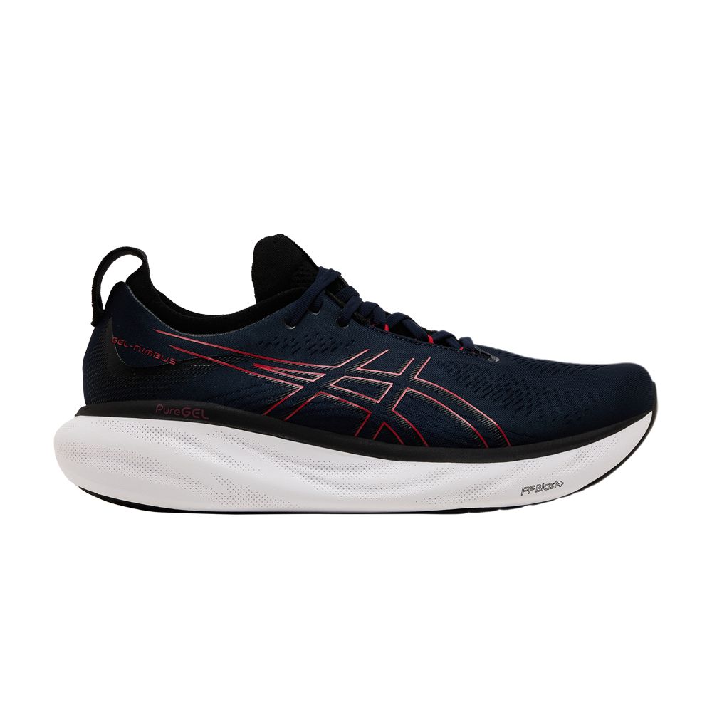 Asics Gel Nimbus 25 'Midnight Electric Red' | Blue | Men's Size 7.5 - 1011B547-401