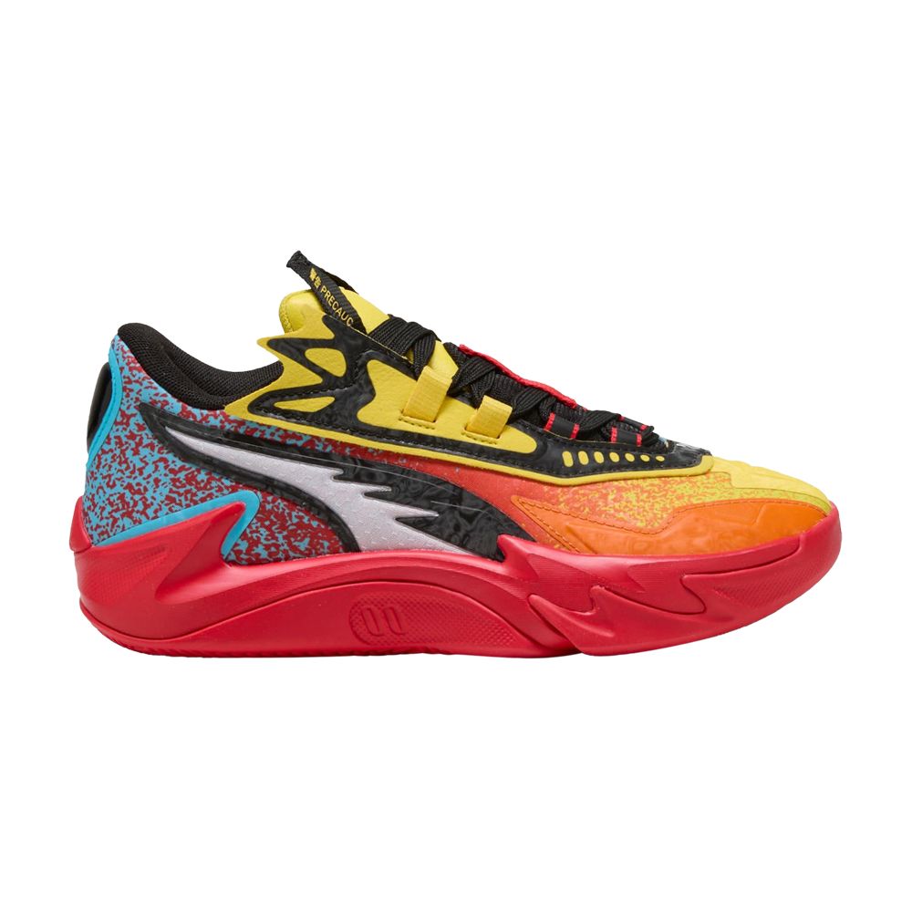 Puma Scoot Zeros 2 Big Kid 'Caution' | Multi-Color | Kid's Size 5.5 - 311359-01