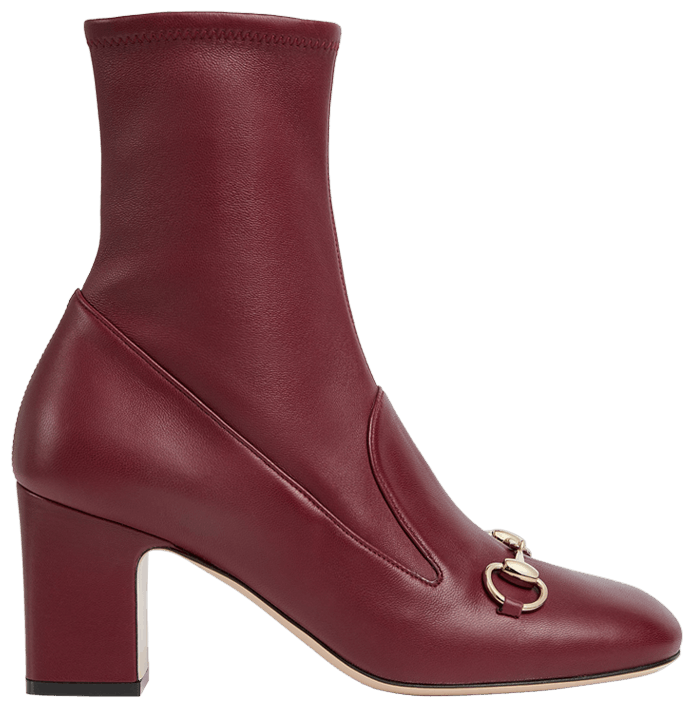 Gucci Wmns Horsebit Ankle Bootie Rosso Ancora